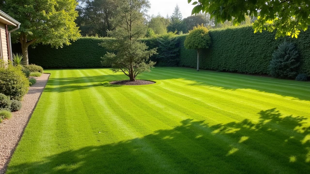 Terrain de jardin remis à plat après retrait complet d'une souche d'arbre