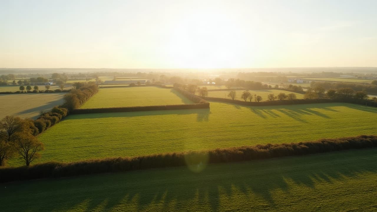 Bocage agricole de Saint-André-des-Eaux avec ses haies bordant les parcelles, entre Brière et presqu'île guérandaise